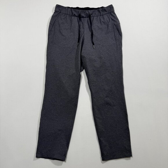 Lululemon On The Fly Pant 27" Gray Jogger Drawstring 8 Athleisure Travel Comfy - Picture 3 of 9